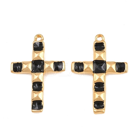 304 Stainless Steel Enamel Pendants STAS-G398-21G-01-1