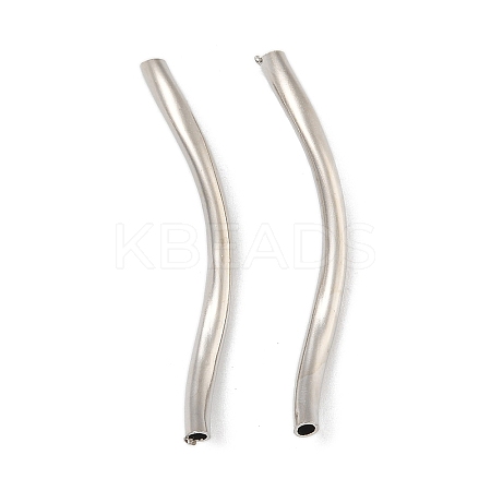 Brass Twist Tube Beads KK-B120-02D-P-1