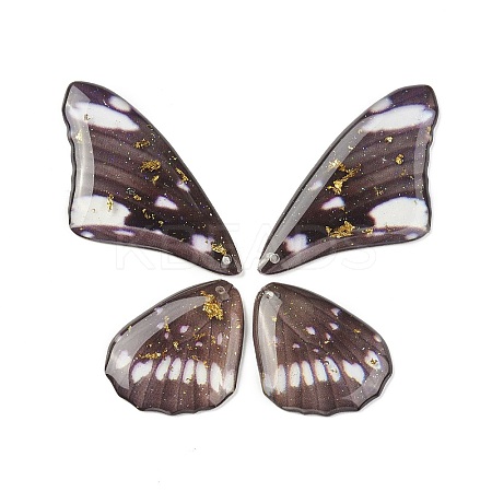 Translucent Resin Pendants Set RESI-G063-01B-1