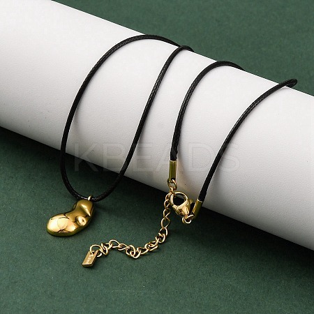 Ion Plating(IP) 304 Stainless Steel Pendant Necklace NJEW-K255-25G-1