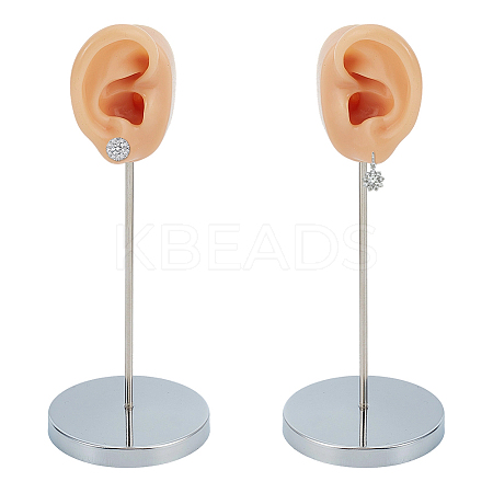 2 Bags 2 Styles Silicone Ear Shaped Earring Display Stands EDIS-OC0001-09A-1