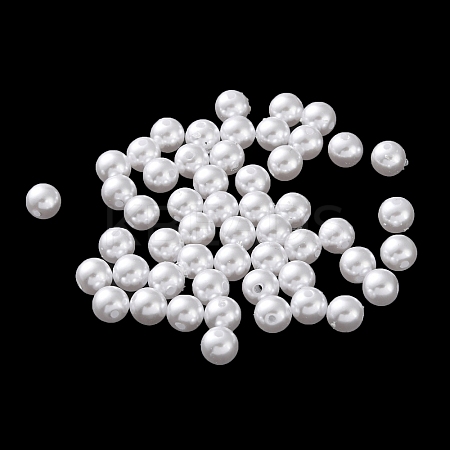 Plastic Imitation Pearl Beads FIND-M059-01B-09-1