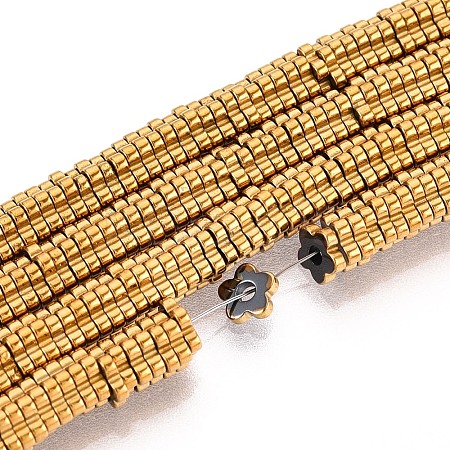 Electroplated Synthetic Non-magnetic Hematite Beads Strands X-G-T139-63C-1