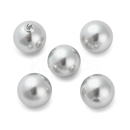 Baking Paint Pearlized Glass Pearl Round Beads HY-Q001-02B-04-1