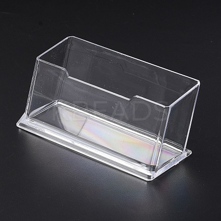 Plastic Business Card Display Holder AJEW-WH20001-68A-1