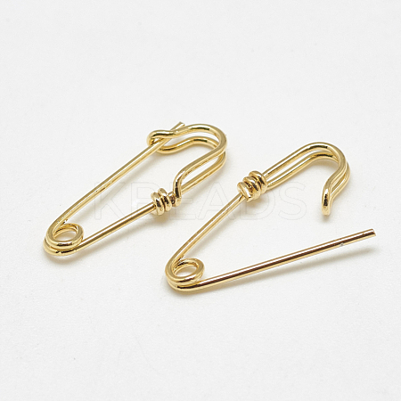 Brass Safety Pins KK-S347-159-1