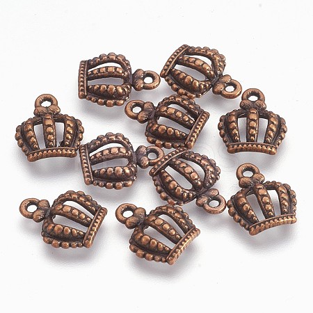Tibetan Style Alloy Crown Charms LS-EBB054Y-R-1