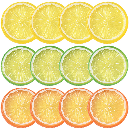 12Pcs 3 Colors PVC Plastic Cabochons KY-SP0001-70-1