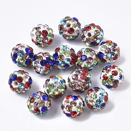 Pave Disco Ball Beads RB-T017-02-26-1