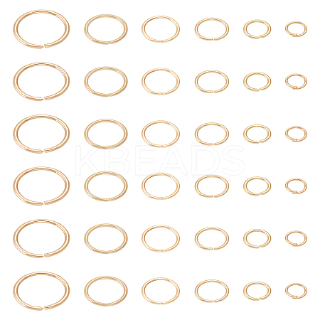 300Pcs 6 Colors Metal Open Jump Rings FIND-LP0002-15-1