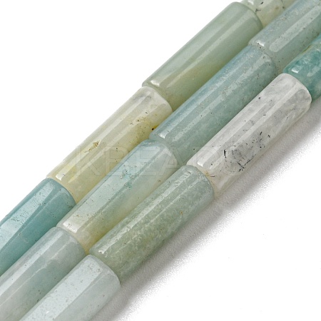 Natural Flower Amazonite Beads Strands G-G006-A03-01-1