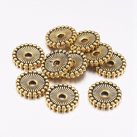 Tibetan Style Spacer Beads LS-TIBE-47916-AG-FF-1