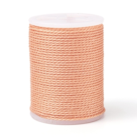 Round Waxed Polyester Cord YC-G006-01-1.0mm-26-1