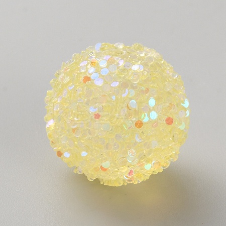 Opaque Acrylic Glitter Beads FIND-CJC0010-111A-02-1