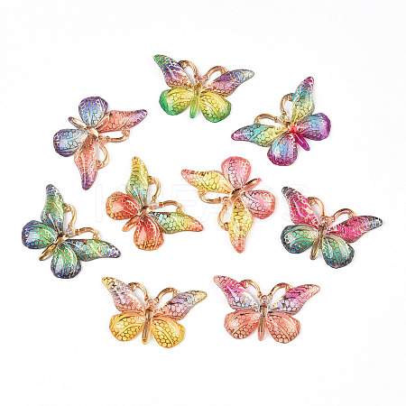 Printed Translucent Acrylic  Pendants OACR-T028-17A-1
