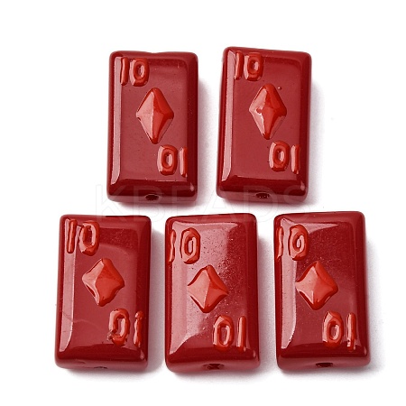Baking Paint Glass Enamel Beads LAMP-Q045-07I-1