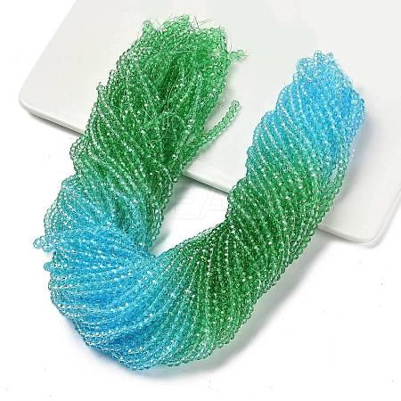 Transparent Painted Glass Beads Strands LS-DGLA-A034-T3mm-A17-1
