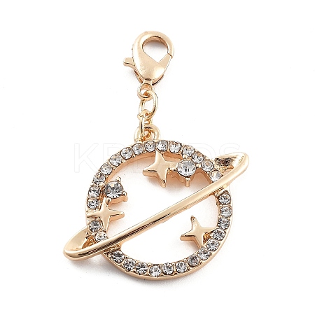 Alloy Rhinestone Pendant Decoration LS-HJEW-P021-01F-G-1