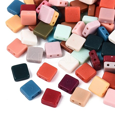 Opaque Acrylic Beads SACR-Q001-02B-M-1