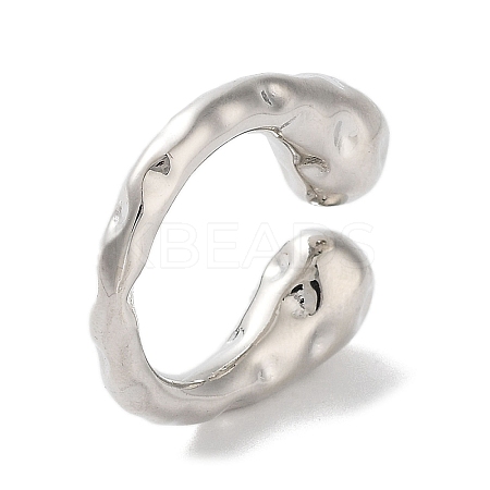 Rack Plating Brass Cuff Rings LS-RJEW-D025-05P-1