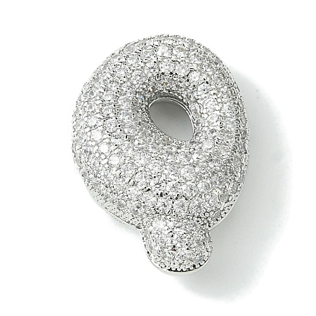 Rack Plating Brass Cubic Zirconia Pendants KK-S378-02P-Q-1