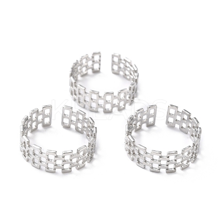 Tarnish Resistant 304 Stainless Steel Finger Rings RJEW-L102-20P-1