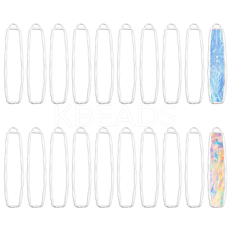20Pcs Alloy Open Back Bezel Big Pendants FIND-CA0008-87S-1