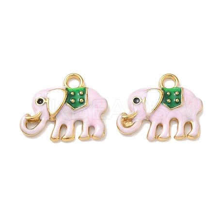 304 Stainless Steel Enamel Pendants STAS-L316-07G-01-1