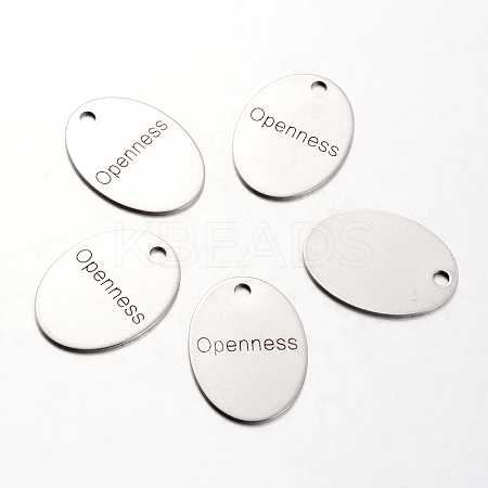 Non-Tarnish Spray Painted 201 Stainless Steel Pendants LS-STAS-I048-L18-1