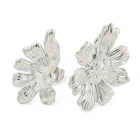 Non-Tarnish 304 Stainless Steel Stud Earrings for Women EJEW-S227-39P-1