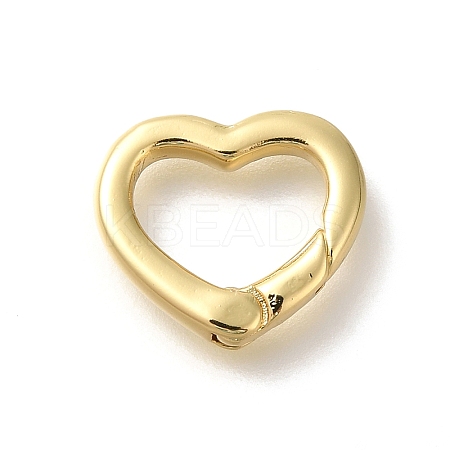Rack Plating Ring Brass Spring Gate Rings KK-Z086-54G-02-1
