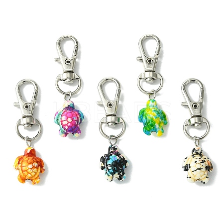 20Pcs 5 Colors Sea Turtle Synthetic Turquoise Pendant Decorations GG-CJ78C7-P-1