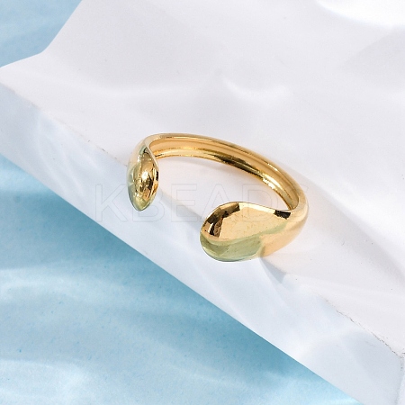 304 Stainless Steel Cuff Rings for Women RJEW-F175-03G-02-1