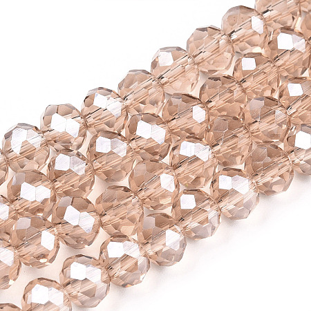 Electroplate Glass Beads Strands EGLA-A034-T1mm-A29-1