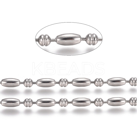Non-Tarnish 304 Stainless Steel Ball Chains CHS-L024-022F-1