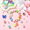 40Pcs Mixed Shape UV Plating Rainbow Iridescent Acrylic Beads DIY-YW0017-03-5