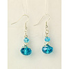 Dangle Glass Earrings EJEW-JE00779-03-1