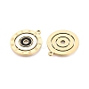 304 Stainless Steel Enamel Pendants STAS-Q111-10G-01-2