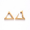PVD Vacuum Plating 304 Stainless Steel Huggie Hoop Earrings STAS-S103-27G-2