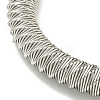 Non-Tarnish Adjustable 304 Stainless Steel Twist Spring Wire Bracelets BJEW-H617-12P-2