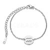 Tarnish Resistant 201 Stainless Steel Link Bracelets LS-STAS-T040-JN009-11-1