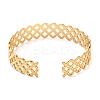 304 Stainless Steel Cuff Bangles for Women BJEW-K263-05G-13-3
