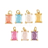 Brass & Glass Pendants KK-Q085-15G-1
