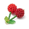 Glass Seed Beads Pendants PALLOY-MZ00406-4