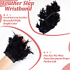 Rooster Feather Trim Clothing Cuffs Decoration AJEW-WH0696-197A-3
