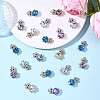10Pcs Alloy Glass Pendants GLAA-YW0005-41G-01-4