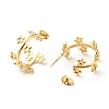 Star Wrap Stud Earrings EJEW-G293-01G-2