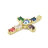 Golden Brass with Glass Pendants KK-A209-16G-3
