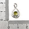 925 Sterling Silver Pave Cubic Zirconia Pendants STER-V001-03P-08-3