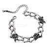 Gothic Style Alloy Link Chain Bracelets for Women WG63462-01-5